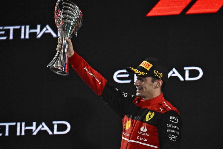 Why is the F1 drivers' trophy awarded weeks after the season ends